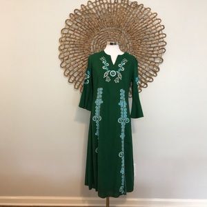 Boho Embroidered Dress